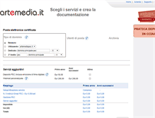 Tablet Screenshot of pec.artemedia.it